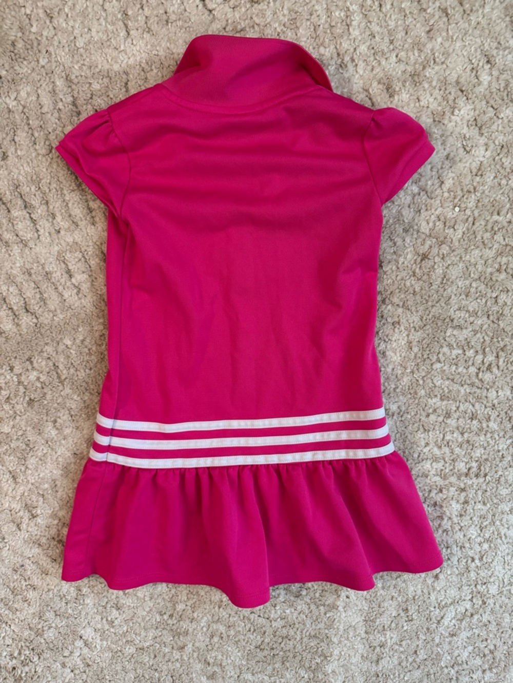Adidas Girls' Short Sleeve Pink Polo Dress size 4T in like new condition - Picture 3 of 3